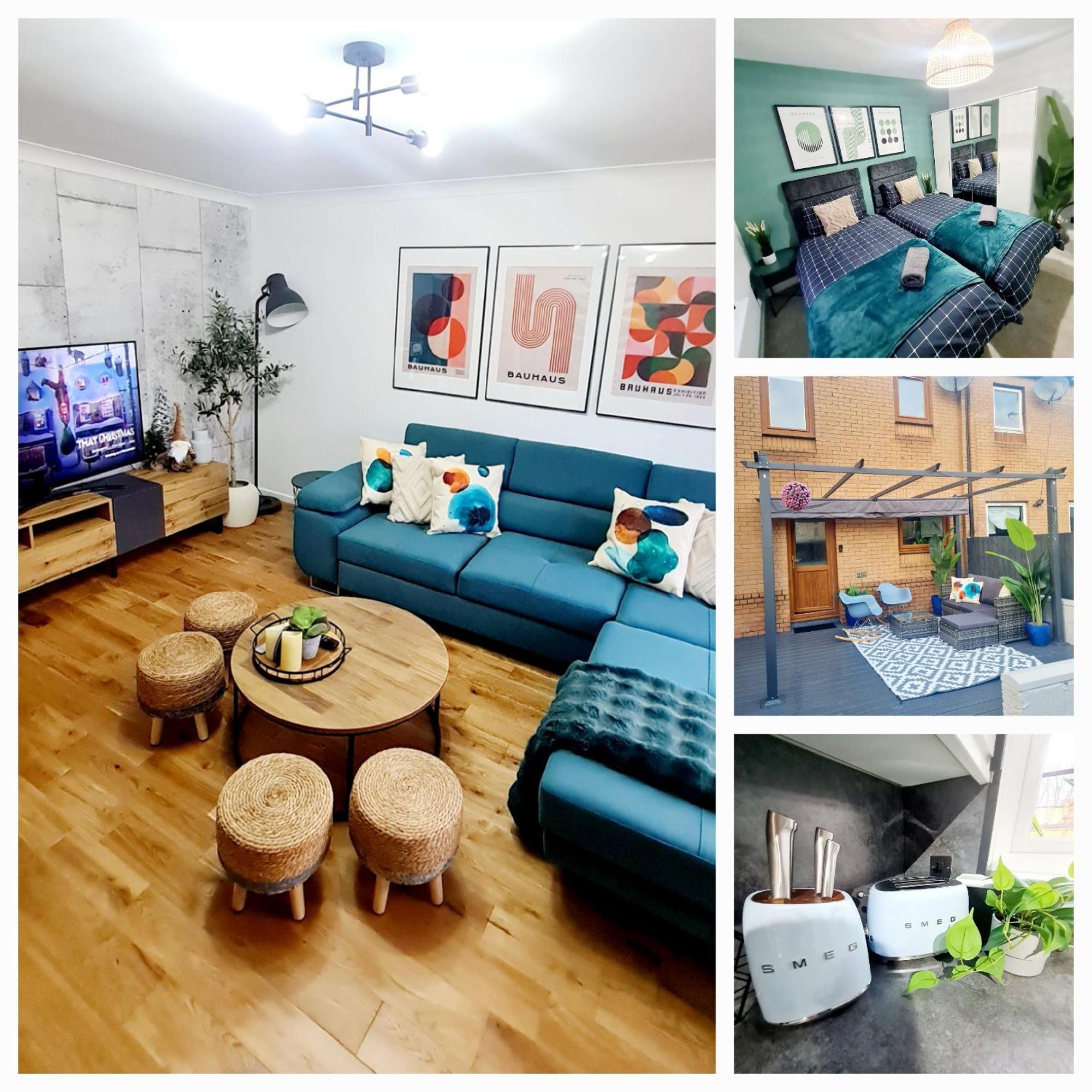 Bright 3Br Walking Distance To Town - Free Parking Apartman Glasgow Kültér fotó
